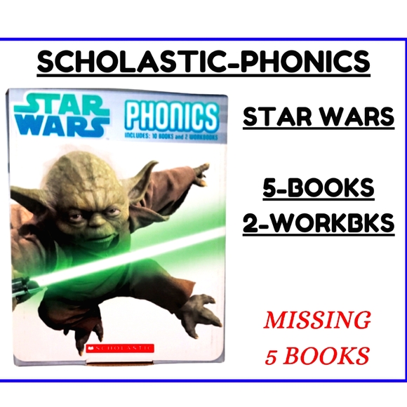 šSCHOLASTIC-PHONICS STAR WARS EDITION-NOT COMPLETE - Picture 2 of 6